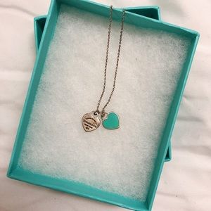 Tiffany & Co Mini Double Hearted Classic Necklace